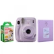 Камера моментальной печати Fujifilm Instax Mini 11 Lilac Purple лиловый фиолетовый с фотобумагой 20 GLOSSY (2 картриджа = 20 фотографий) и альбомом на 64 снимка - изображение 1