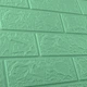 Самоклеющаяся декоративная 3D панель под кирпич мяту в рулоне 3080x700x3 мм - изображение 4
