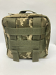 Подсумок аптечка тактическая 17*18*7 см, MOLLE System, CORDURA 600D - изображение 2