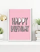 Постер Happy Moments на день народження "Happy Birthday!" А4 без рамки (02195) - зображення 3