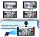 Відеореєстратор для автомобілів DVR T709 TOUCH SCREEN LCD-4" 2 камери (5мР), 1080P Full HD, парк.режим, метал.корпус - зображення 3