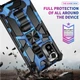 Чехол Military Shield для Xiaomi Poco M5s бампер противоударный с подставкой Blue - изображение 5