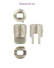 Циліндр MUL-T-LOCK CLASSIC PRO 100 мм (45x55T) ключ-тумблер Нержавеющая сталь - зображення 6