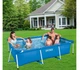 Каркасный бассейн Intex Small Frame 2282 л 260х160х65 см с насосом 3785 л тентом и подстилкой Синий (IP-169572) - изображение 2