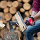 Топор строительно-хозяйственный INTERTOOL HT-0263 для кемпенга ручка из фибергласса 1000 г - изображение 5