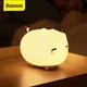 Нічник силіконовий Baseus Кішечка акумуляторний сенсорний RGB кольори (Cute series Kitty) - зображення 3
