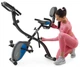 Велотренажер магнитный Hop-Sport HS-3010X Grix X-Bike с эспандерами черно-синий - изображение 6