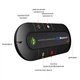 Автомобильный комплект беспроводного устройства громкой связи Bluetooth HANDSFREE KIT SPEAKER с креплением на солнцезащитный козырёк (черный) - изображение 6