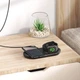 Бездротовий зарядний пристрій для телефону та Apple Watch Baseus Planet 2in1 Wireless Charger (10 W). Black - зображення 3