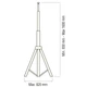 Стійка для прожектора одинарна Horoz Electric TRIPOD SINGLE 107-001-0001 - зображення 2