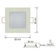 Светильник потолочный светодиодный LED-панель Horoz Electric SLIM/Sq-3 3W 6400K 056-005-0003 - изображение 4