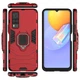Чехол Iron Ring для Vivo Y31 / Vivo Y53s бампер противоударный с подставкой Red - изображение 4