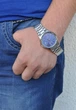 Часы наручные мужские с синим циферблатом стальные Casio Collection MTP-1183A-2AEF - изображение 4