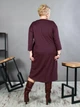 Женское платье NadiN UA11779/3 Бордовое 54 р - изображение 5