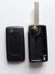Корпус викидного ключа Peugeot 407 4007 607 Galakeys 3 кнопки батарейка на платі лезо VA2 (012-21) - зображення 2