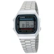 Наручные мужские часы Casio A168WA-1DF металлические с черным экраном - изображение 1