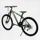 Велосипед спортивный 26" Corso «Global» 21 скорость, дисковые тормоза. Black and green (114127) - изображение 7