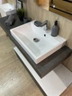 Тумба Fancy Marble Goodwin 1300 з умивальником Varna 600 Сіра - зображення 3