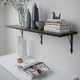 Настінна полиця IKEA BERGSHULT / KROKSHULT 120х30 см чорно-коричнева (893.260.57) - зображення 3