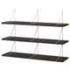 Набір настінних полиць IKEA BERGSHULT / PERSHULT 120х30 см чорно-коричневий (692.911.53) - изображение 1