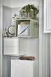 Настінна полиця IKEA EKET 35х35х35 см світло-зелена (905.108.51) - зображення 5