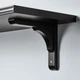 Настінна полиця IKEA BERGSHULT / RAMSHULT 80х30 см чорно-коричнева (793.254.64) - зображення 4