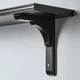 Настінна полиця IKEA BERGSHULT / RAMSHULT 120х20 см чорно-коричнева (093.254.72) - зображення 4