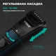 Машинка триммер для стрижки волос и бороды аккумуляторная с насадками VGR USB 5W Blue (V-052) - изображение 2