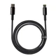 Кабель быстрой зарядки «Type-C to Lightning» Baseus Tungsten Gold PD 20W Fast Charge 2m, чёрный (CATLWJ-A01) - изображение 4