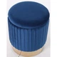 Пуф Monte AMF Blue/Golden (мягкий/сталь/ткань Велюр) (547481) - изображение 3
