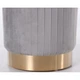 Пуф Little Monte AMF Grey/Golden (м'який/сталь/тканина Велюр) (547492) - зображення 5