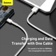 Кабель швидкого заряджання USB-Type-C Baseus Cafule Metal 66W Fast Charging (6A) White 2m, білий (CAKF000202) - зображення 10