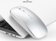 Компьютерная бесшумная USB беспроводная мышка Wireless 2.4 ГГц Mouse оптическая мышь на аккумуляторе (753346680) для пк/планшета (беспроводная мышь) Белая - изображение 3