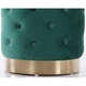 Пуф Janett AMF Green/Golden (м'який/сталь/тканина Велюр) (547485) - зображення 5