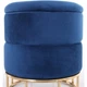 Пуф Gabrie AMF Blue/Golden (мягкий/сталь/ткань Велюр) (547487) - изображение 3