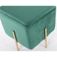 Пуф Ritz AMF Green/Golden (м'який/сталь/тканина Велюр) (547479) - зображення 4