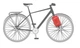 Гермосумка на вилку Ortlieb Fork Pack Plus signal red - dark chili 4,1 л - изображение 2