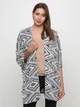 Накидка H&M 0305020-06 XS Черная с белым (KAY2000000715520) - изображение 1