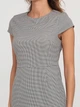 Сукня коротка осіння жіноча H&M 0810591-01 36 Чорна з білим (KAY2000001116883) - зображення 3