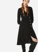 Платье миди женское Monki 0672444-03 32 Черное (KAY2000001237908) - изображение 1