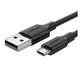 Кабель UGREEN US289 USB 2.0 to Micro Cable Nickel Plating 2A 3m Black (60827) - изображение 1