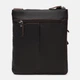 Сумка кросс-боди мужская кожаная Laras K10301br Коричневая (ROZ6400167686) - изображение 3