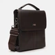 Сумка-планшет мужская кожаная Palmera T10tr0029br Коричневая (ROZ6400167692) - изображение 4
