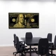 Картина з грошима Холстович Gold Franklin 30x60 см. Картина з доларами для дому чи офісу - зображення 4