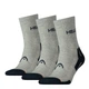 Носки Head Performance Short Crew 3-pack 35-38 gray/blue 741019001-650 - изображение 1