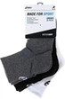 Носки Asics Quarter Sock 3-pack 35-38 white/gray/black 155205-0701 - изображение 4