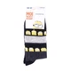 Носки Minions Stripes On Shaft Minion 1-pack 36-41 dark gray 13890131-8 - изображение 2