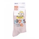 Носки Minions Minion Loves Me 1-pack 36-41 pale gray-yellow 13890131-4 - изображение 2