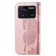 Чехол UniCase Butterfly Pattern для Xiaomi Poco M4 Pro 4G - Rose Gold - изображение 3