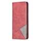 Чехол-книжка с кармашками UniCase Geometric Pattern для OPPO Reno 7 - Red - изображение 2